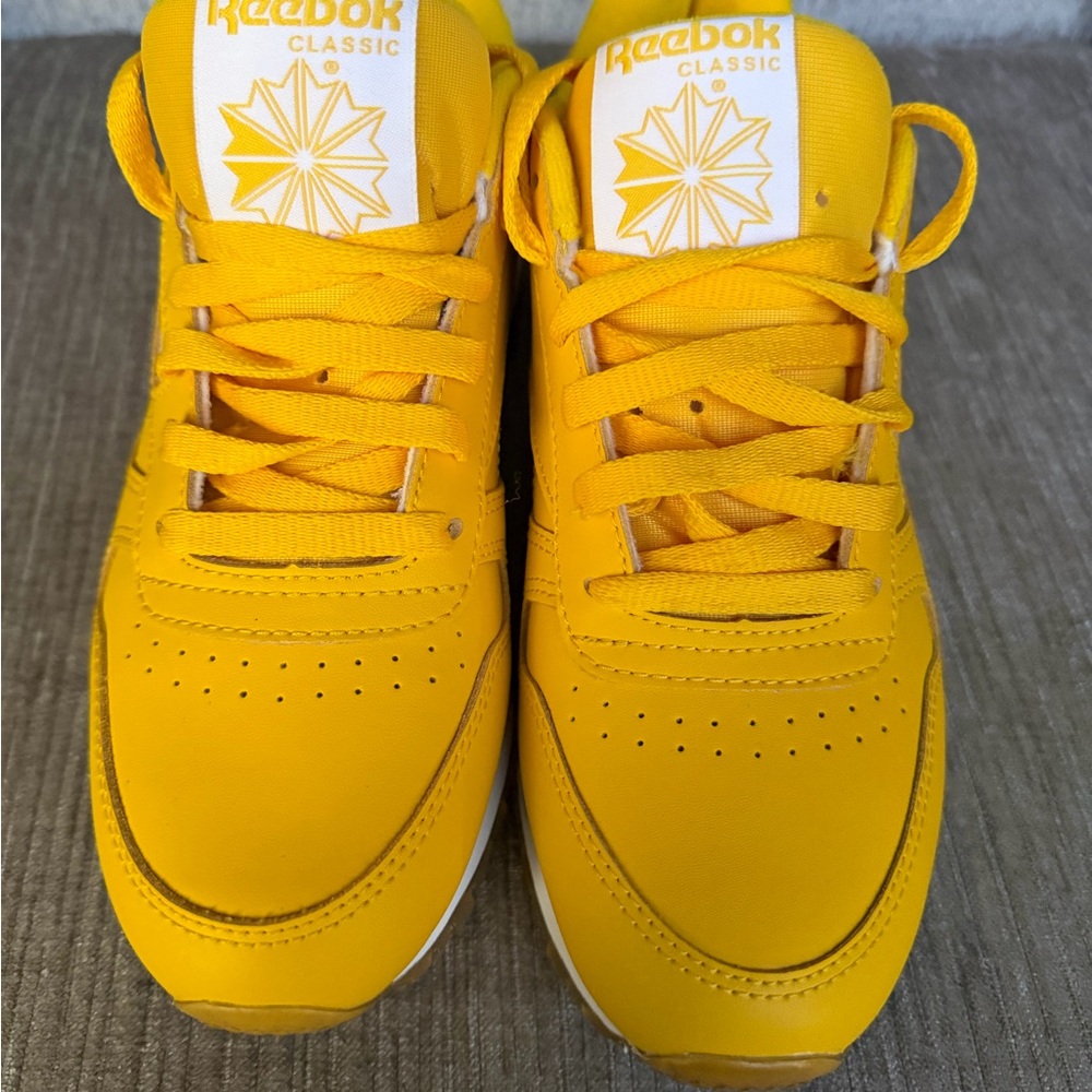 Reebok Classic Leather Sneakers - Yellow - Picture 3 of 7